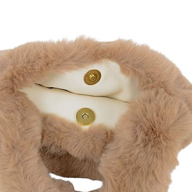 Women's Soft Plush Handbag with Cozy Faux Fur Texture