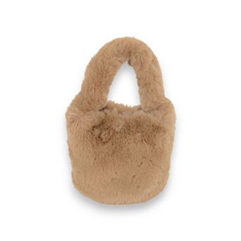 Women's Soft Plush Handbag with Cozy Faux Fur Texture