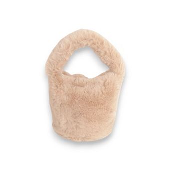 Women's Soft Plush Handbag with Cozy Faux Fur Texture