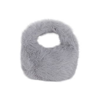 Women's Cute Plush Fur Handbag with Soft Textured Design