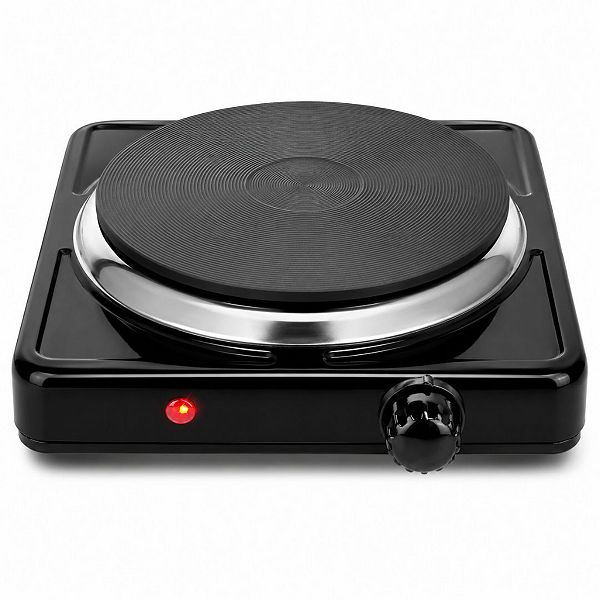 1500W Electric Single Burner Hot Plate Portable Stove with 5 Temp
