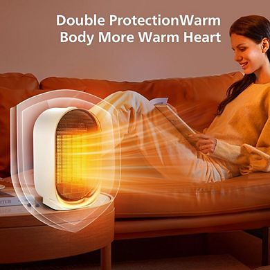 2-Speed Portable Heater Fan for Office