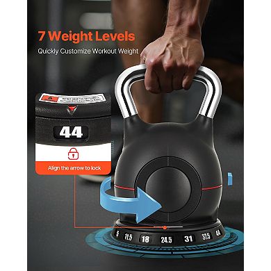 Adjustable Kettlebell 544 LB 7-Level Weight Training Kettlebell