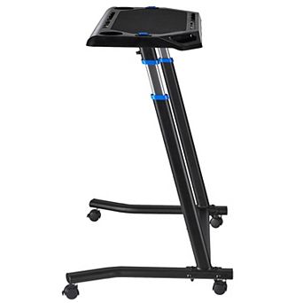 Cycling Desk Foldable Fitness Bike and Treadmill Desk with Lockable Wheels