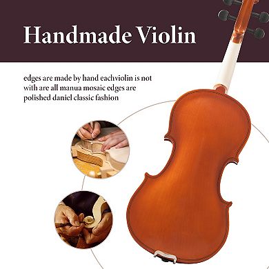 Whisen 4/4 Full Size Violin for Beginners & Professionals, Lightweight Design with Rich Stable Sound