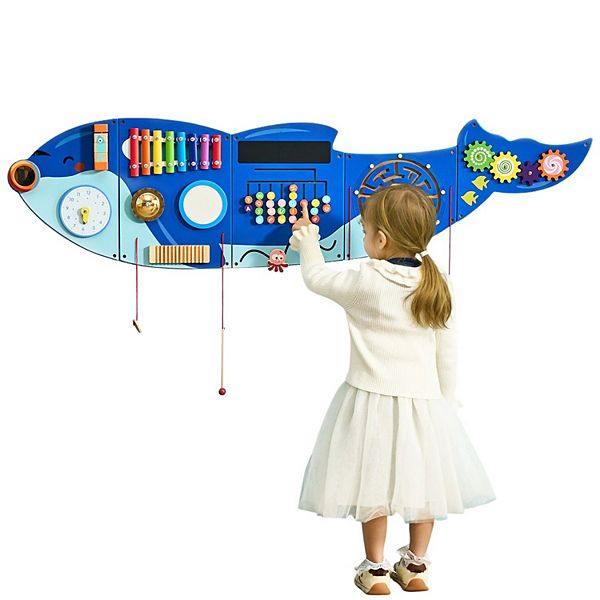 Orca Activity Wall Panel Montessori Sensory Busy Board 12-Activity Set