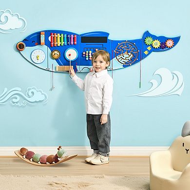 Orca Activity Wall Panel Montessori Sensory Busy Board 12-Activity Set