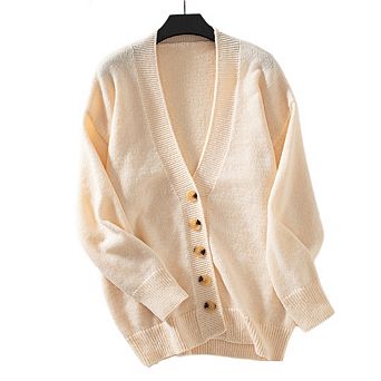 Women's Button Down Cardigan Sweaters Fall Long Sleeve Open Front Soft Cardigan