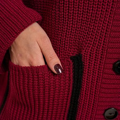 Women Knit Cardigan Sweaters Casual Button Down Jackets Cardigans Color Block Tops