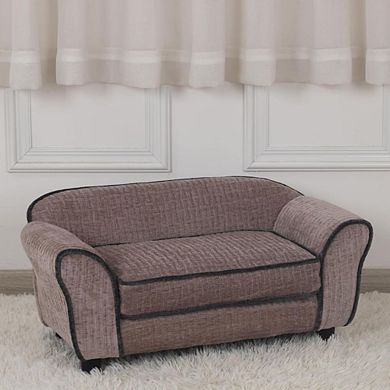 Luxury Striped Fleece Pet Bed