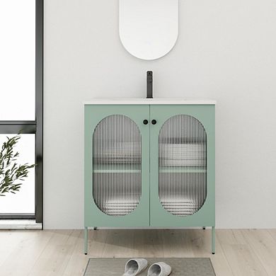 Bathroom Vanity with Sink 30" Freestanding Soft Close Door