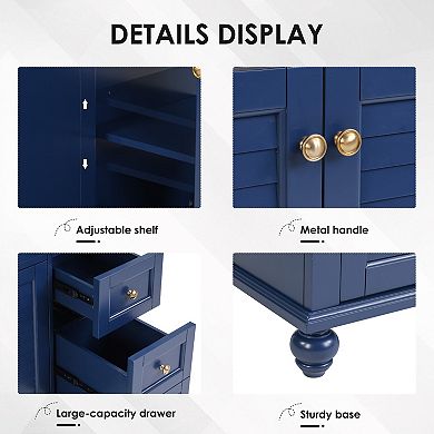 Bathroom Vanity 36 Inch with Sink Soft Drawers Convertible Shelving Construction Storage