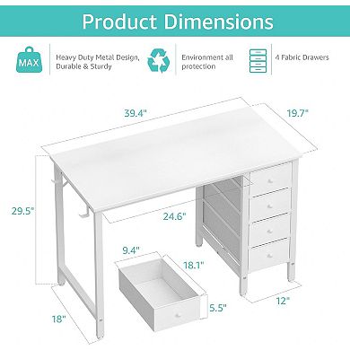 Desk with drawers