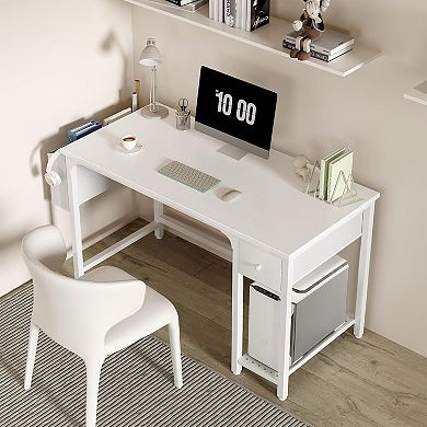 Computer desk with drawers
