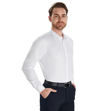 Men's Bespoke Melange With Micro Geo Button-Down Shirt