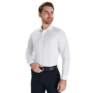 Men's Bespoke Melange With Micro Geo Button-Down Shirt