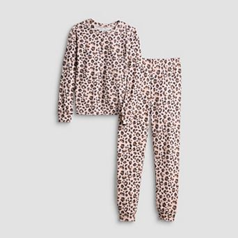 Girls 4-14 Cuddl Duds® 2 pc Snug Fit Long Sleeve Pajama Top & Pajama Pants Set