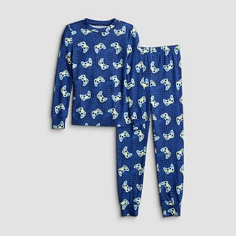 Boys 4-14 Cuddl Duds® Snug Fit Long Sleeve Pajama Top & Pajama Bottoms Set