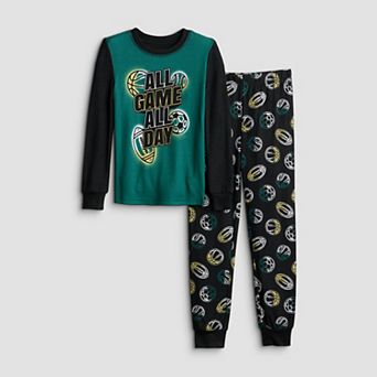 Boys 4-14 Cuddl Duds® Snug Fit Long Sleeve Pajama Top & Pajama Bottoms Set