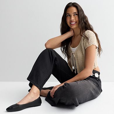 Juniors' Pink Rose Short Sleeve Front Tie Cardigan