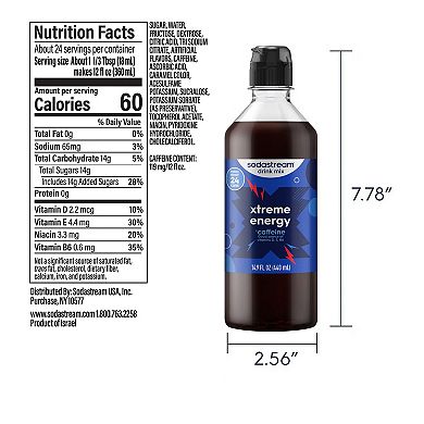 SodaStream Xtreme Energy Drink Mix 4-Pack