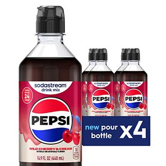 SodaStream Pepsi Wild Cherry & Cream Drink Mix 4-Pack