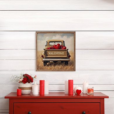 Kendrick Home Valentine Truck Wall Art