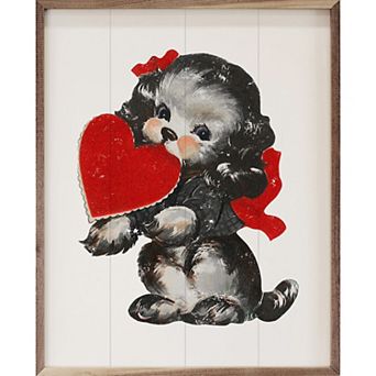 Kendrick Home Sweet Valentine Dog Wall Art