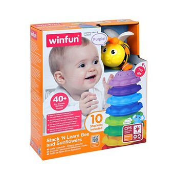 Winfun 10 pc Stack 'N Learn Bee & Sunflowers Stacking Toy