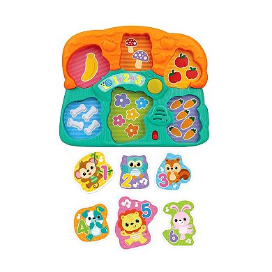 Winfun Lights 'N Sounds Animal Puzzle Interactive Learning Toy