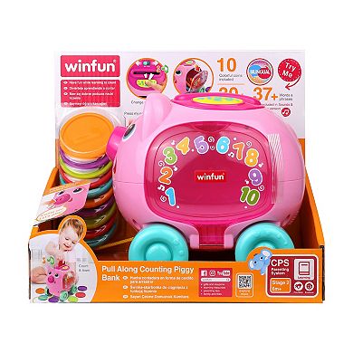 Winfun Pull Along Counting Piggy Toy