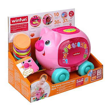 Winfun Pull Along Counting Piggy Toy