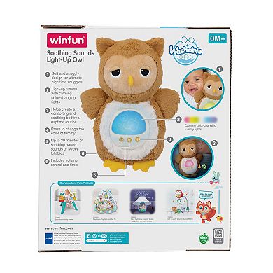 Winfun Soothing Sounds Light-Up Owl Plush Toy