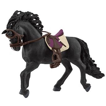 Schleich Horse Club Pura Raza Espanola Stallion Figurine with Removable Saddle & Bridle