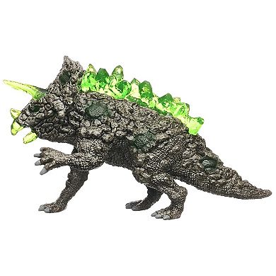 Schleich Eldrador Creatures Stone Triceratops Action Figure with Crystal Horns