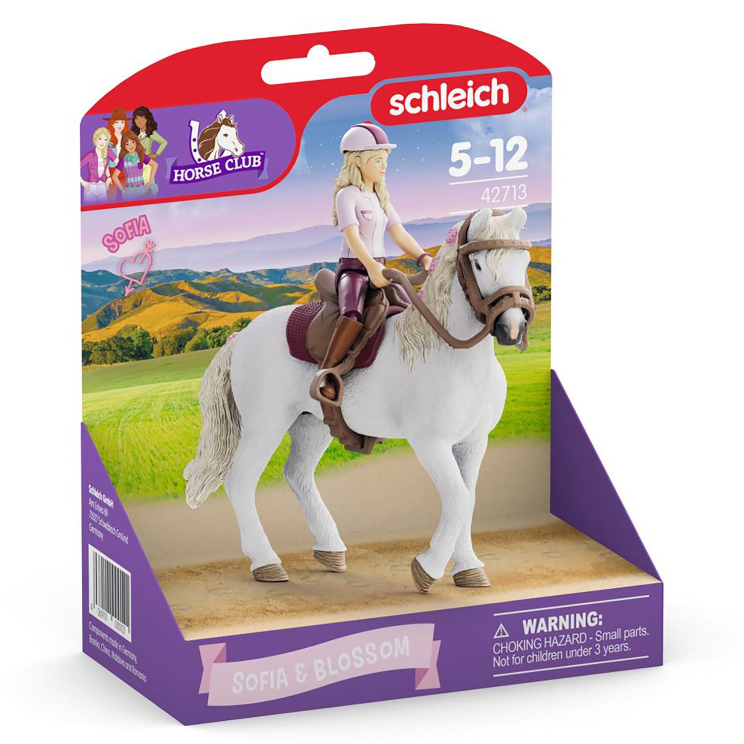 Детский игровой набор Schleich Horse Club Sofia & Blossom 6 pc Playset with Articulated Rider and Mare Figurine — фото 2