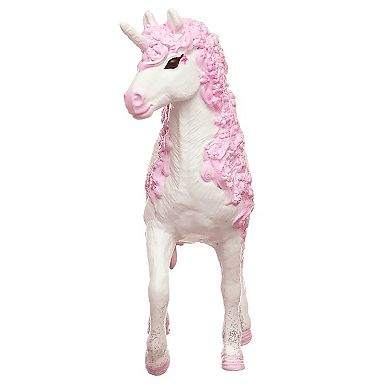 Schleich Bayala Flower Unicorn Mare Figurine with Silver Glitter Detailing