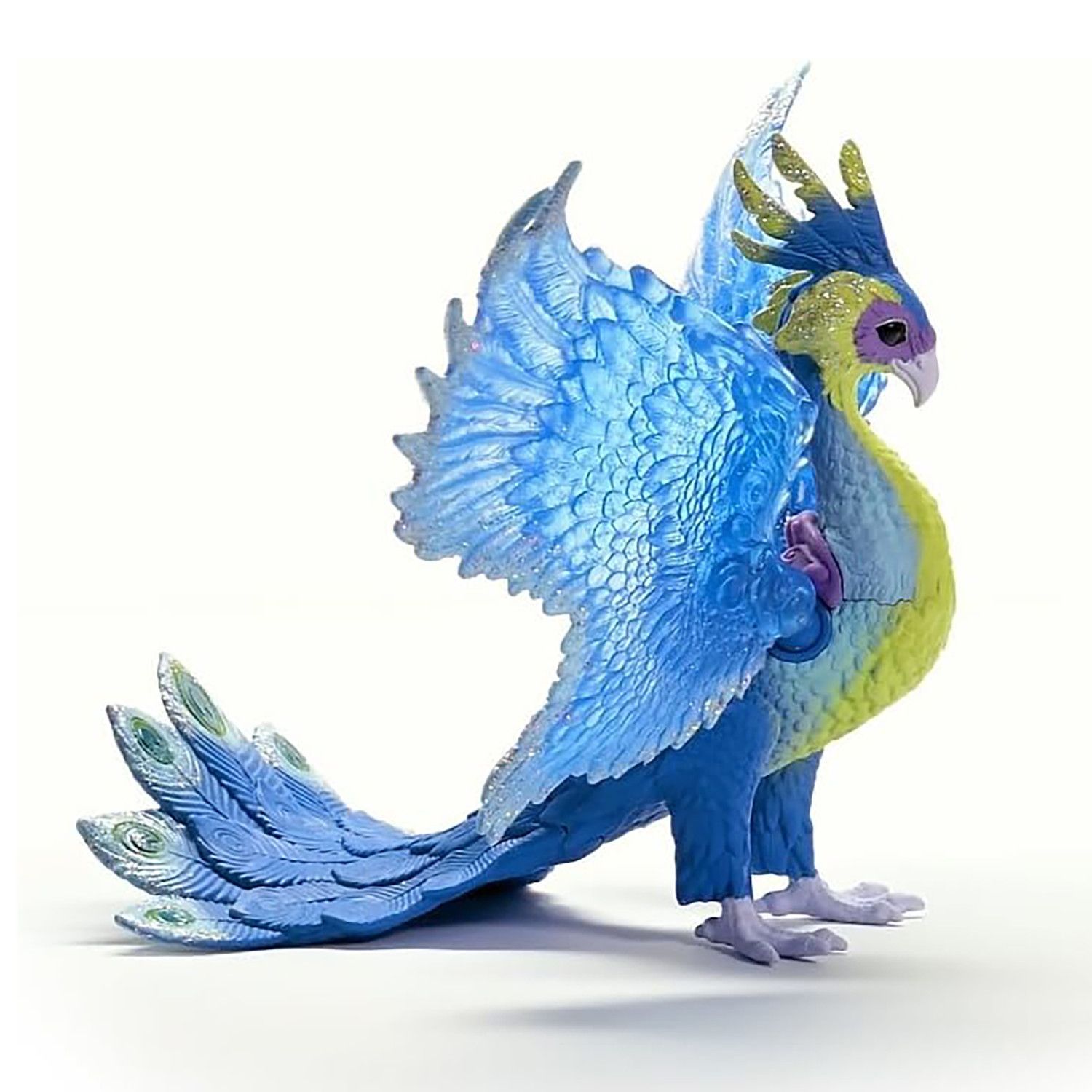 Детская фигурка Schleich Bayala Magical Peacock Bird Figurine with Movable Translucent Wings — фото 3