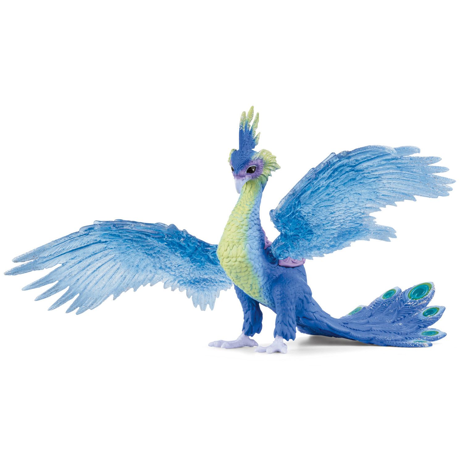Детская фигурка Schleich Bayala Magical Peacock Bird Figurine with Movable Translucent Wings — фото 5