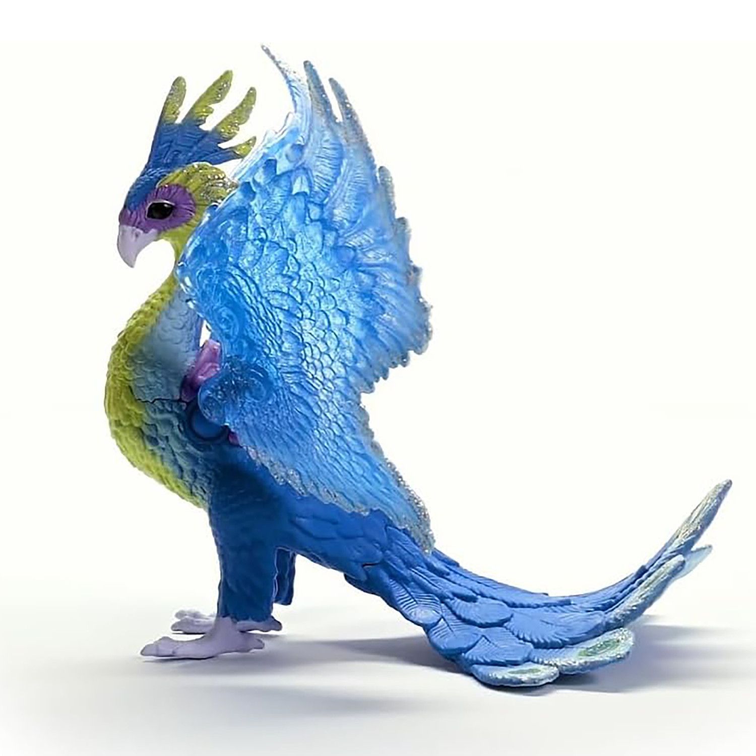 Детская фигурка Schleich Bayala Magical Peacock Bird Figurine with Movable Translucent Wings — фото 6