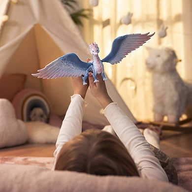 Schleich Bayala Crystal Dragon Figurine with Movable Wings & Lizard Tail