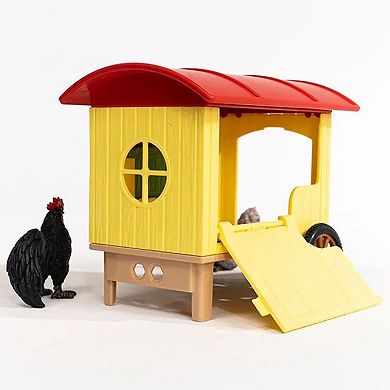Schleich Farm World Mobile Chicken Coop Animal Playset