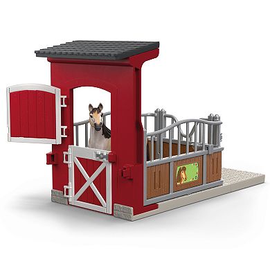 Schleich Farm World Ponybox with Mustang Mare Animal Playset & Accessories