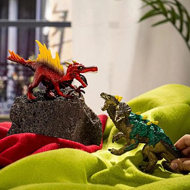 Schleich Eldrador Creatures 2-pc. Fire Dinosaur and Jungle Lizard Figurines