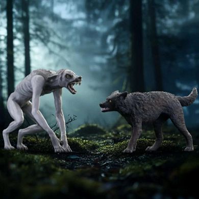 Schleich Wizarding World 2-pc. Werewolf vs Animagus Figure Set