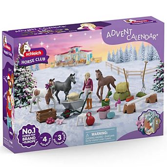 Schleich Horse Club Holiday Foal Magic Advent Calendar - 34 pc Mini Toy Figurines
