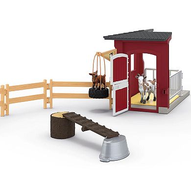 Schleich Farm World Goat Stable 31-pc. Playset with Animal Figures & Accessories