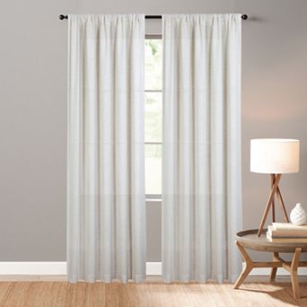 Sonoma Goods For Life® Linen Blend Light Filtering Single Window Curtain Panel