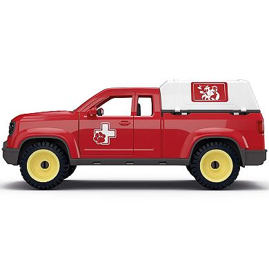 Schleich Farm World Veterinarian Pick-Up Vehicle Playset with Figures & Accessories