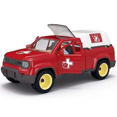 Schleich Farm World Veterinarian Pick-Up Vehicle Playset with Figures & Accessories